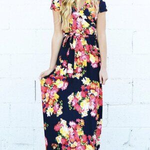 Wanna B Floral "Wrap" style dress
